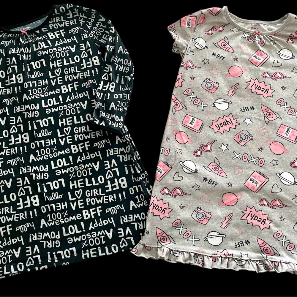 Trendy Kids Pajama Set - Black and Pink